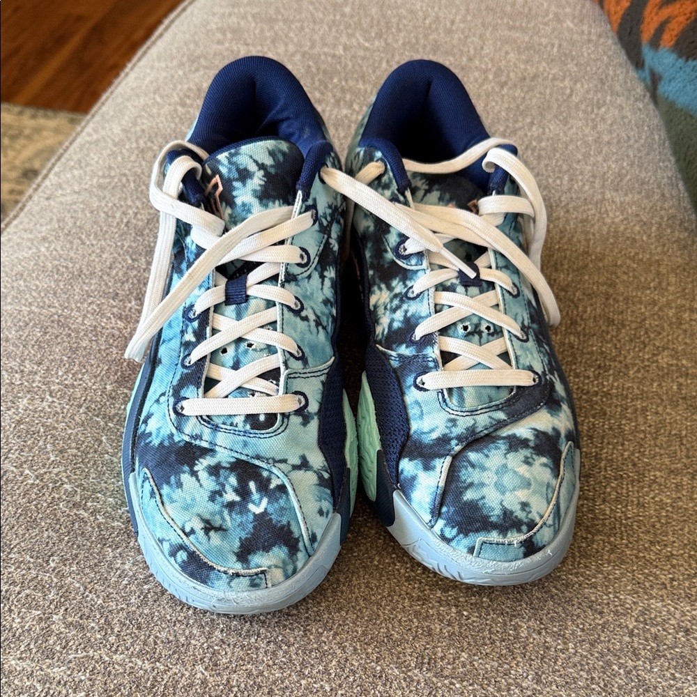 Jordan Blue Tie-Dye Athletic Shoes